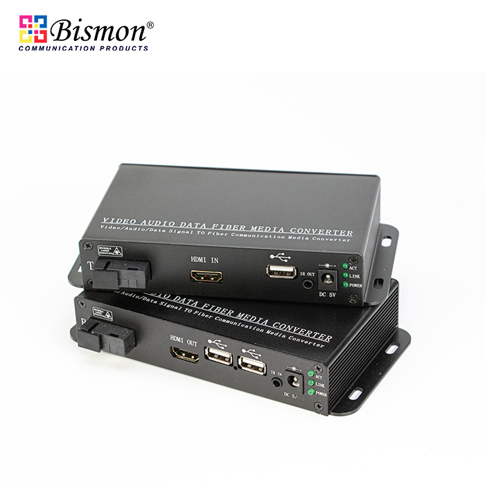 HDMI-USB-to-Fiber-optic-SM-20km-SC-Single-Fiber-Pair-คู่